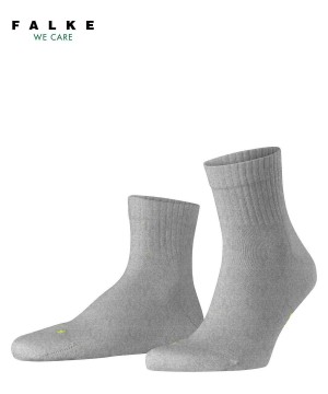 Falke Run Rib Short sock Kadın Çorap Gri | 48FYTKXHR
