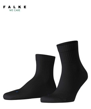 Falke Run Rib Short sock Kadın Çorap Siyah | 18GUBLCWS