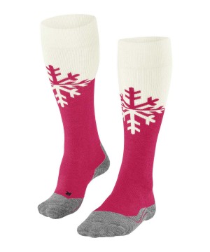 Falke SK2 Intermediate Skiing Knee-high Socks Kadın Sports Socks Kırmızı | 04YAGRQJE