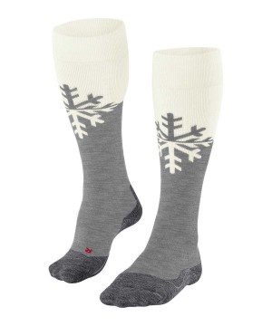 Falke SK2 Intermediate Skiing Knee-high Socks Kadın Sports Socks Gri | 81QUPBIWM