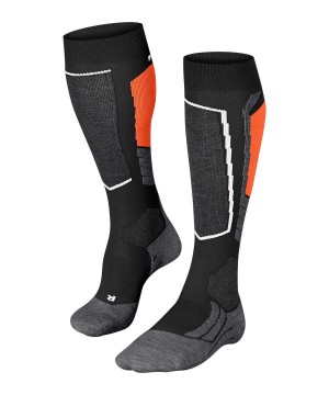 Falke SK2 Intermediate Skiing Knee-high Socks Kadın Sports Socks Siyah | 07GEMURWL