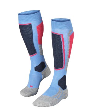 Falke SK2 Intermediate Skiing Knee-high Socks Kadın Sports Socks Mavi | 98DCMVLFT