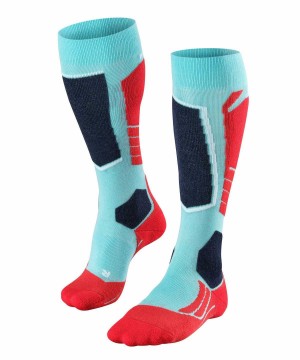 Falke SK2 Intermediate Skiing Knee-high Socks Kadın Sports Socks Mavi | 50QZOJMPY