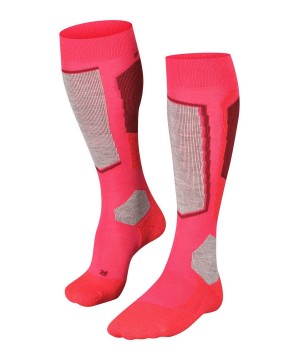 Falke SK2 Intermediate Skiing Knee-high Socks Kadın Sports Socks Kırmızı | 64WIYSDKL