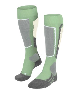 Falke SK2 Intermediate Wool Skiing Knee-high Socks Kadın Sports Socks Yeşil | 51TZWVKSP