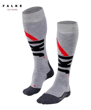 Falke SK4 125 Years Skiing Knee-high Socks Kadın Sports Socks Gri | 52IACXBDJ