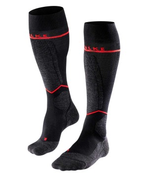 Falke SK4 Advanced Compression Light Skiing Knee-high Socks Erkek Çorap Siyah | 78PDQSACM