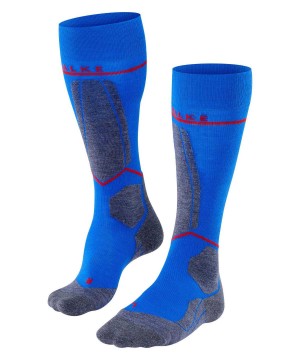 Falke SK4 Advanced Compression Light Skiing Knee-high Socks Erkek Çorap Mavi | 54NVJLRTG