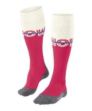 Falke SK4 Advanced Skiing Knee-high Socks Kadın Sports Socks Kırmızı | 50IFXGBHP