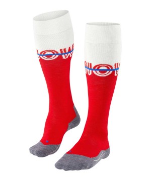 Falke SK4 Advanced Skiing Knee-high Socks Kadın Sports Socks Kırmızı | 49OHXIDNS