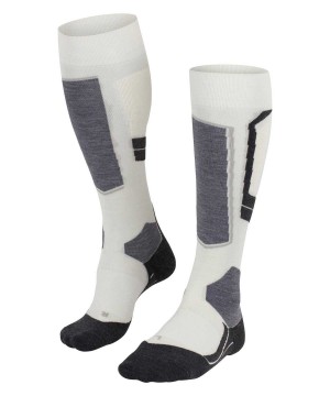 Falke SK4 Advanced Skiing Knee-high Socks Kadın Sports Socks Beyaz | 07TXHLDGM
