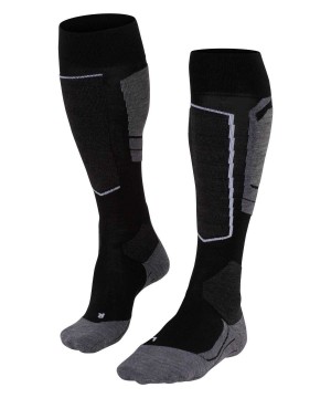 Falke SK4 Advanced Skiing Knee-high Socks Kadın Sports Socks Siyah | 30MVJWTFG