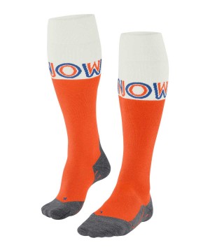 Falke SK4 Advanced Skiing Knee-high Socks Erkek Çorap Turuncu | 36OXUYZKB