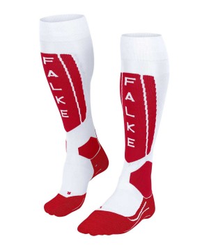 Falke SK5 Expert Skiing Knee-high Socks Kadın Sports Socks Beyaz | 90JRKZOPM