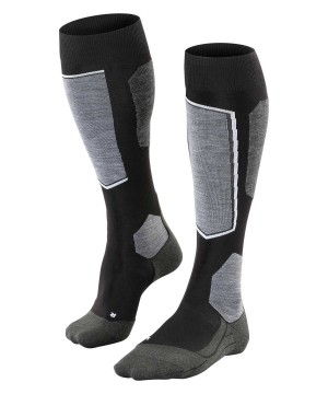 Falke SK6 Pro Skiing Knee-high Socks Kadın Sports Socks Siyah | 51RJNIHOS