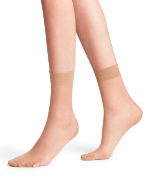 Falke Seidenglatt 15 DEN Ankle socks Kadın Çorap Bej Rengi | 83LWEDRCV