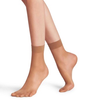 Falke Seidenglatt 15 DEN Ankle socks Kadın Çorap Bej Rengi | 40GXOYWSA