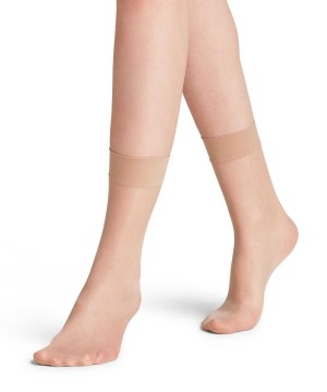Falke Seidenglatt 15 DEN Ankle socks Kadın Çorap Kahverengi | 95ESLZVOJ