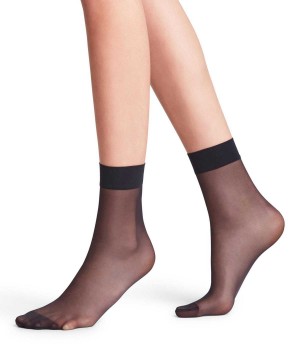 Falke Seidenglatt 15 DEN Ankle socks Kadın Çorap Mavi | 21EKPUFGI