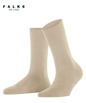 Falke Sensitive New York Socks Kadın Çorap Bej Rengi | 10HPEBWJK