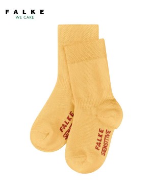 Falke Sensitive Socks Bebek Çorap Sarı | 73INASXCE