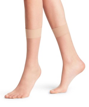 Falke Shelina 12 DEN Ankle socks Kadın Çorap Bej Rengi | 17CKERHQN