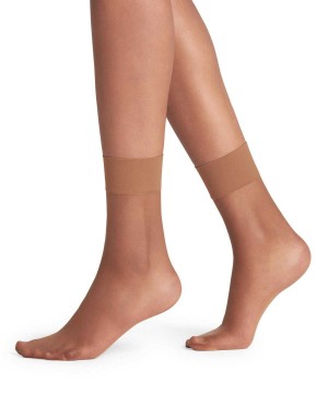 Falke Shelina 12 DEN Ankle socks Kadın Çorap Kahverengi | 47ZMFJDUN