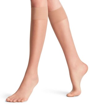 Falke Shelina 12 DEN Knee-high Socks Kadın Çorap Bej Rengi | 35SRGAJUB