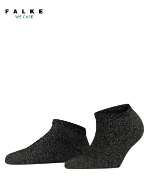 Falke Shiny Sneaker socks Kadın Çorap Siyah | 65URNMDQK