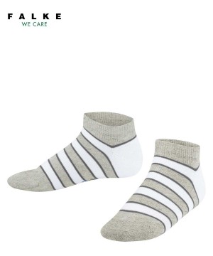 Falke Simple Stripes Sneaker socks Çocuk Çorap Gri | 48ITDMPUW