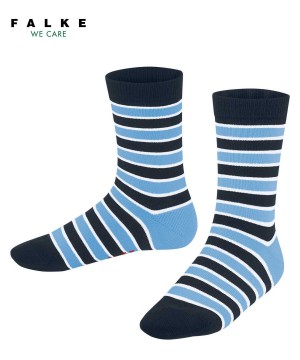 Falke Simple Stripes Socks Çocuk Çorap Mavi | 51TOACQMI