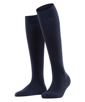 Falke Softmerino Knee-high Socks Kadın Çorap Mavi | 71HAKOVZW