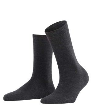 Falke Softmerino Socks Kadın Çorap Gri | 76OLZVYKR
