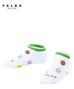 Falke Sporty Balls Sneaker socks Çocuk Çorap Beyaz | 98ZTWNJVD