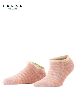 Falke Stripe Shimmer Sneaker Socks Kadın Çorap Pembe | 50QIBEMCL