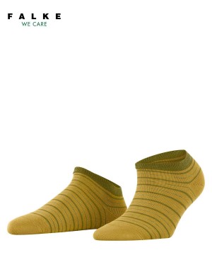 Falke Stripe Shimmer Sneaker Socks Kadın Çorap Sarı | 14KUREZMI
