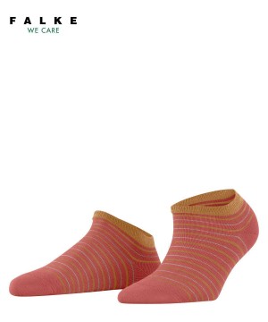 Falke Stripe Shimmer Sneaker Socks Kadın Çorap Kırmızı | 42OFTAUNY