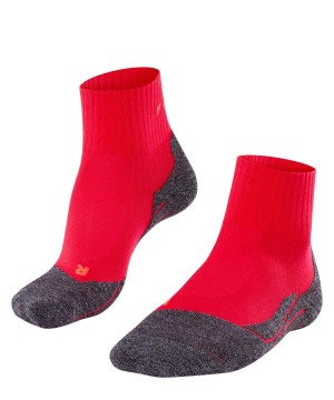Falke TK2 Explore Cool Short Trekking Short sock Kadın Sports Socks Kırmızı | 23LXPTCNK