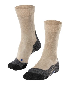 Falke TK2 Explore Cool Trekking Socks Erkek Çorap Bej Rengi | 29IASRXMU