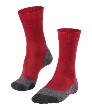 Falke TK2 Explore Cool Trekking Socks Kadın Sports Socks Kırmızı | 72RXHDAQG