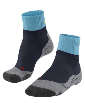 Falke TK2 Explore Short Trekking Short sock Kadın Sports Socks Mavi | 74PWRTHAB