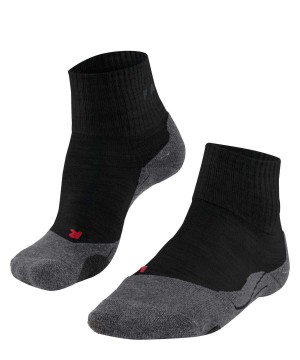 Falke TK2 Explore Short Trekking Short sock Kadın Sports Socks Siyah | 83ESTYUCZ