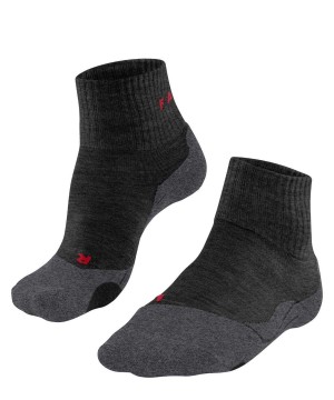 Falke TK2 Explore Short Trekking Short sock Erkek Çorap Gri | 63RYNVELG