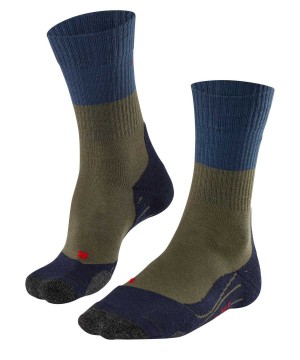 Falke TK2 Explore Trekking Socks Erkek Çorap Yeşil | 59EBFDPXR