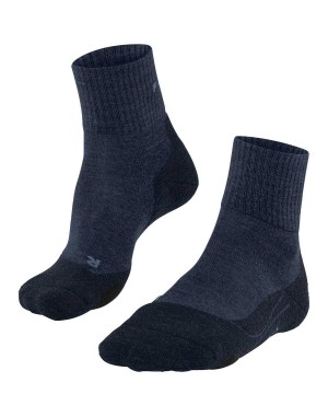 Falke TK2 Explore Wool Short Trekking Short sock Erkek Çorap Mavi | 94EJHIDFB