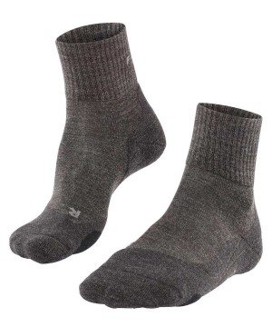 Falke TK2 Explore Wool Short Trekking Short sock Erkek Çorap Gri | 04MDOSQBT