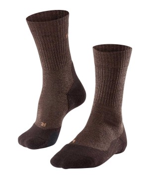 Falke TK2 Explore Wool Trekking Socks Erkek Çorap Kahverengi | 46XEZHJVQ