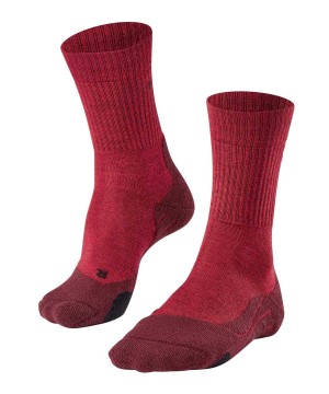 Falke TK2 Explore Wool Trekking Socks Kadın Sports Socks Kırmızı | 98GPLAWQR