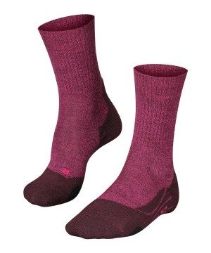 Falke TK2 Explore Wool Trekking Socks Kadın Sports Socks Kırmızı | 59HWMQXAY