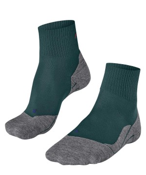 Falke TK5 Wander Cool Short Trekking Short sock Erkek Çorap Yeşil | 58JKRVAMG